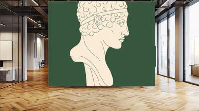 Marble antique statue vector concept Wall mural