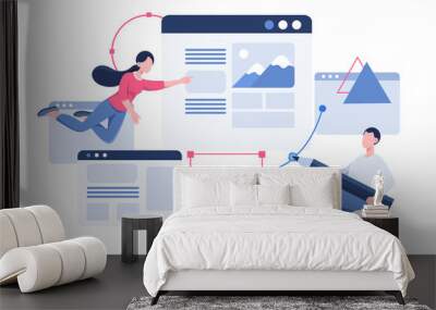 Ui Ux Design project Wall mural