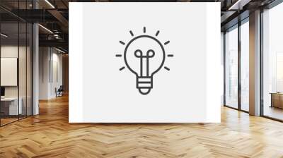 Light bulb icon. Line, solid and filled outline colorful version, outline and filled vector sign. Idea Symbol, logo illustration. Different style icons set. Vector graphics Wall mural