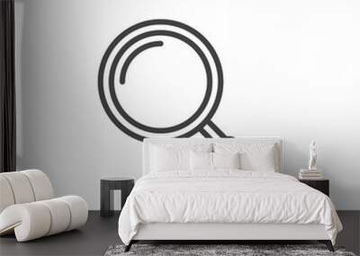 magnifying glass line icon, outline vector sign, linear pictogram isolated on white. logo illustration Wall mural