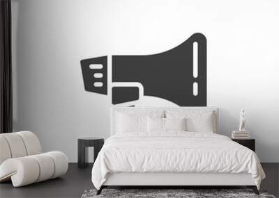 Megaphone, loudspeaker vector icon. filled flat sign for mobile concept and web design. Bullhorn audio announcement glyph icon. Symbol, logo illustration. Vector graphics Wall mural