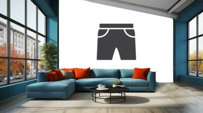 Summer shorts different style icon set Wall mural