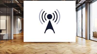 Wifi antenna level flat icon Wall mural