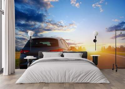  Car and light Wall mural