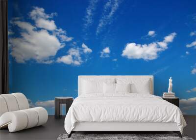  sky and white clouds Wall mural