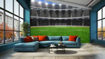  soccer stadium with the bright lights Wall mural