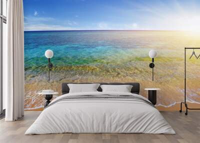 beach and sea Wall mural