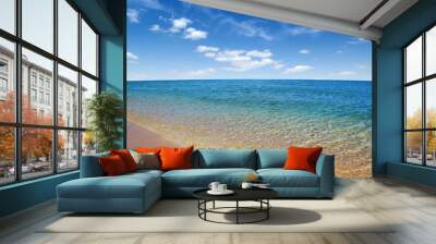 beach and sea Wall mural