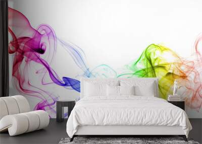 colored smoke Wall mural