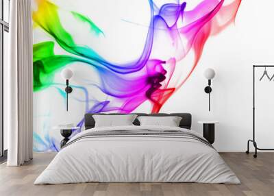 colored smoke Wall mural