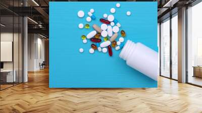 Colorful pills and tablets Wall mural