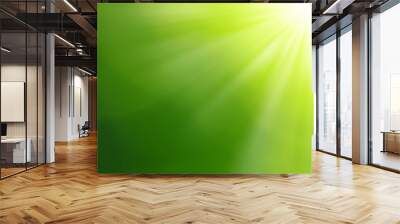 Green blurred background Wall mural