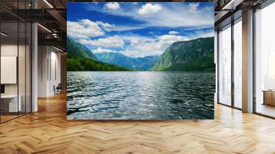 Mountain lake water Wall mural