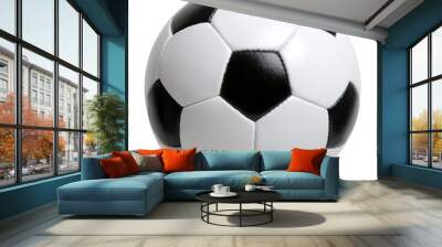 Soccer ball on white Wall mural