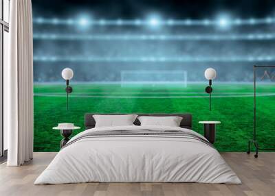 soccer stadium with illumination Wall mural