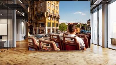 budapest sightseeing bus Wall mural