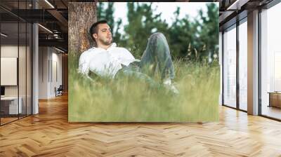 Man in nature Wall mural