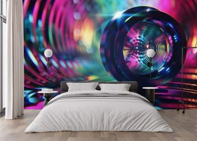 A vibrant and textured object displayed on a table, suitable for use in advertising or product photography Wall mural