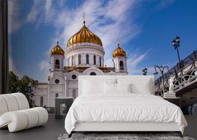 Cathedral of Christ the Saviour in Moscow, Russia Wall mural