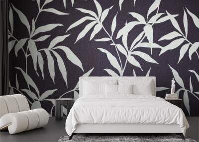 wallpaper background leaves Wall mural