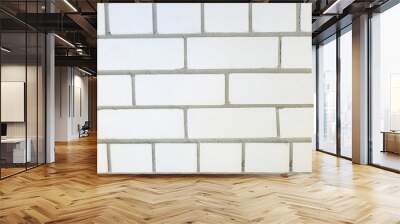 White brick wall Wall mural