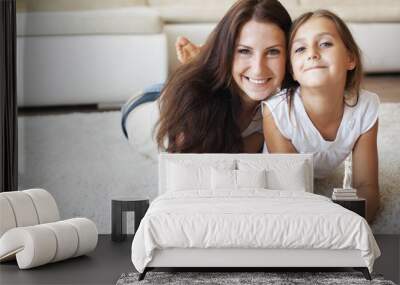 Mother with daughter Wall mural