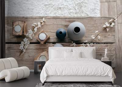 Spring home decor in scandinavian interior Wall mural