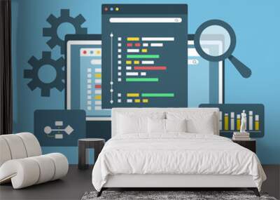 Programming 4 Wall mural