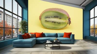 slice of juicy tasty and healthy ripe kiwi Wall mural