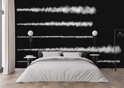 Plane track isolated on transparent background. Wall mural