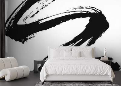 Grunge arrow, hand drawn pointer element Wall mural