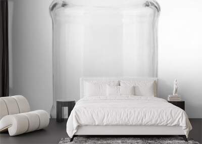  Empty glass jar isolated Wall mural