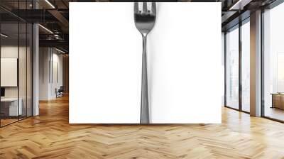 fork isolated on white Wall mural