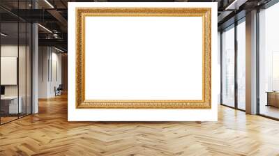 gold picture frame. Wall mural