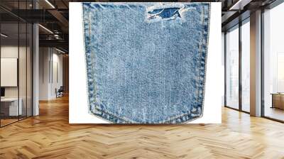 Jeans pocket isolated Wall mural