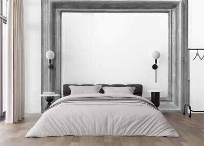 silver frame isolated Wall mural