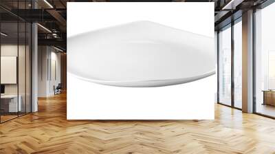 white plate isolated Wall mural