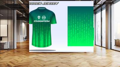 Soccer jersey sport t-shirt design mockup for football club 18 Wall mural