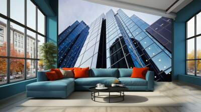 Business district in London Wall mural