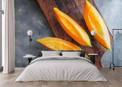 melon fruit charente french sweet juicy dessert fresh healthy meal food snack diet on the table copy space food background  Wall mural