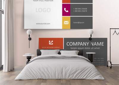 Modern business card Wall mural