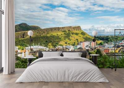 Arthur's seat mountain in Edinburgh, Scotland Wall mural