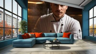 chef in uniform Wall mural