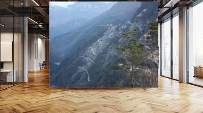 paths lost along the paths of the Apuan Alps in Tuscany. Gothic line dating back to the World War. forgotten and abandoned places Wall mural