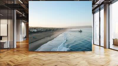 Manhattan Beach Pier Aerial Wall mural