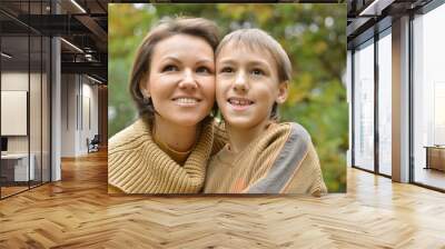 Mother and son Wall mural