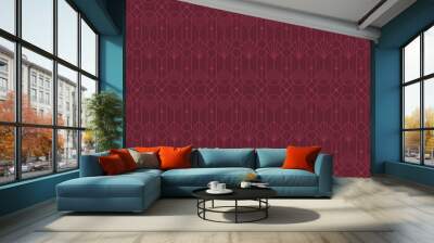 Seamless art deco vintage marsala pattern Wall mural