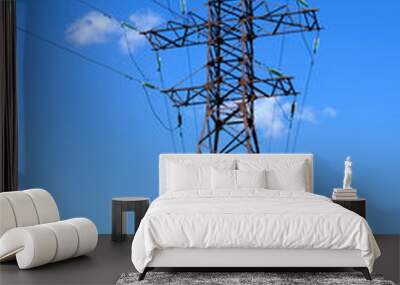 a high-voltage power line pylon Wall mural