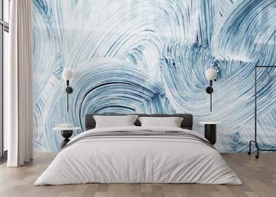 Abstract Curves brush strokes Wall mural