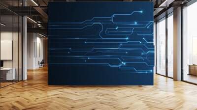 Abstract technology concept. High computer color background. Vector illustration Wall mural